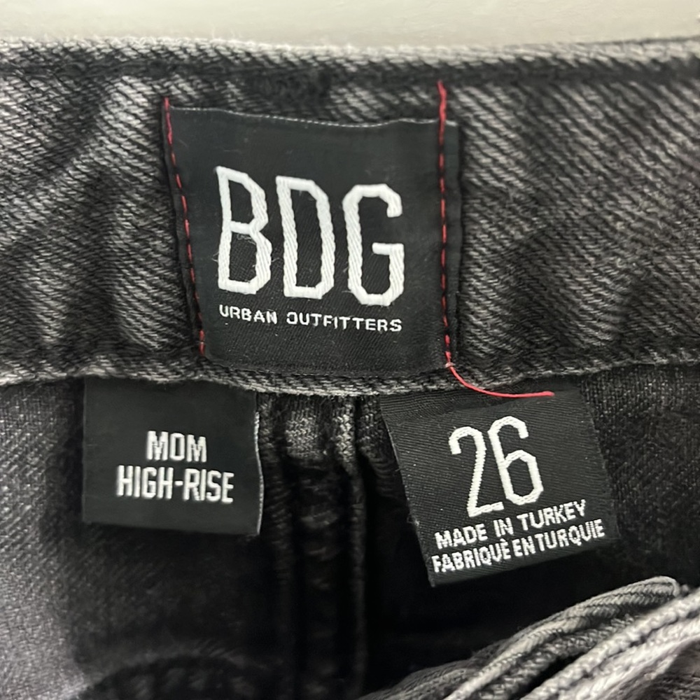 BDG Black High Waisted Mom Jeans - Picture 6 of 6